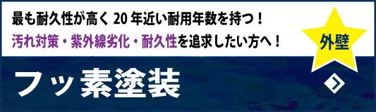 フッ素外壁塗装　最も耐久性が高く20年近い耐用年数を持つ！～汚れ対策・紫外線劣化・耐久性を追求したい方へ！～